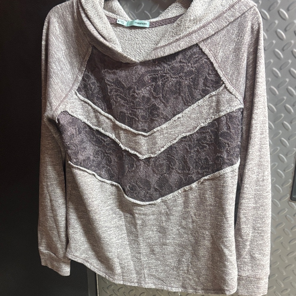 Maurices Brown and Cream Sweater
